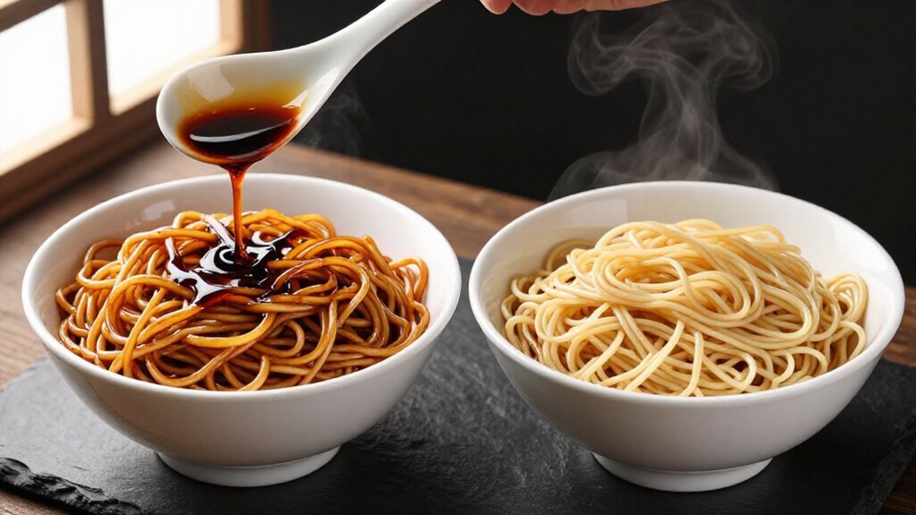 lo mein saucy glossy texture