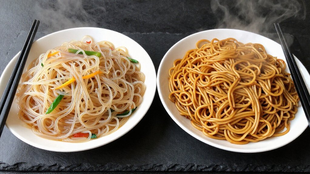 rice noodles vs wheat noodles differences