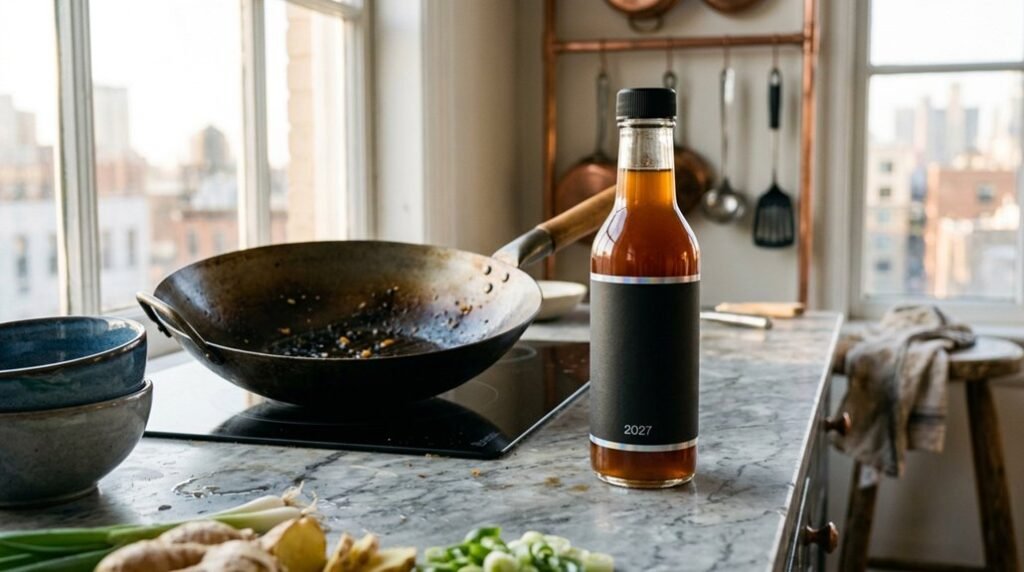 seven stir fry sauces highlighted