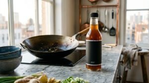 seven stir fry sauces highlighted