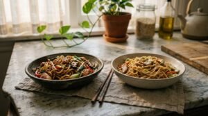 stir fry noodles vs lo mein differences