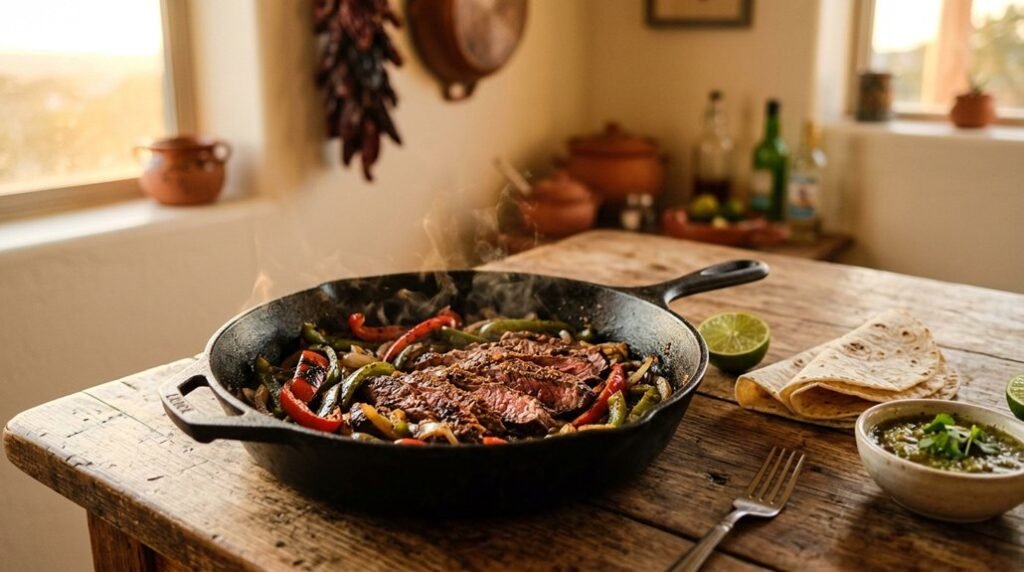 stir fry steak for fajitas