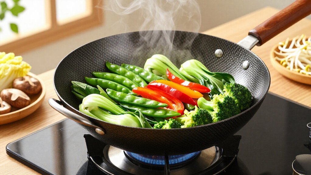 two cups non starchy vegetables stir fry